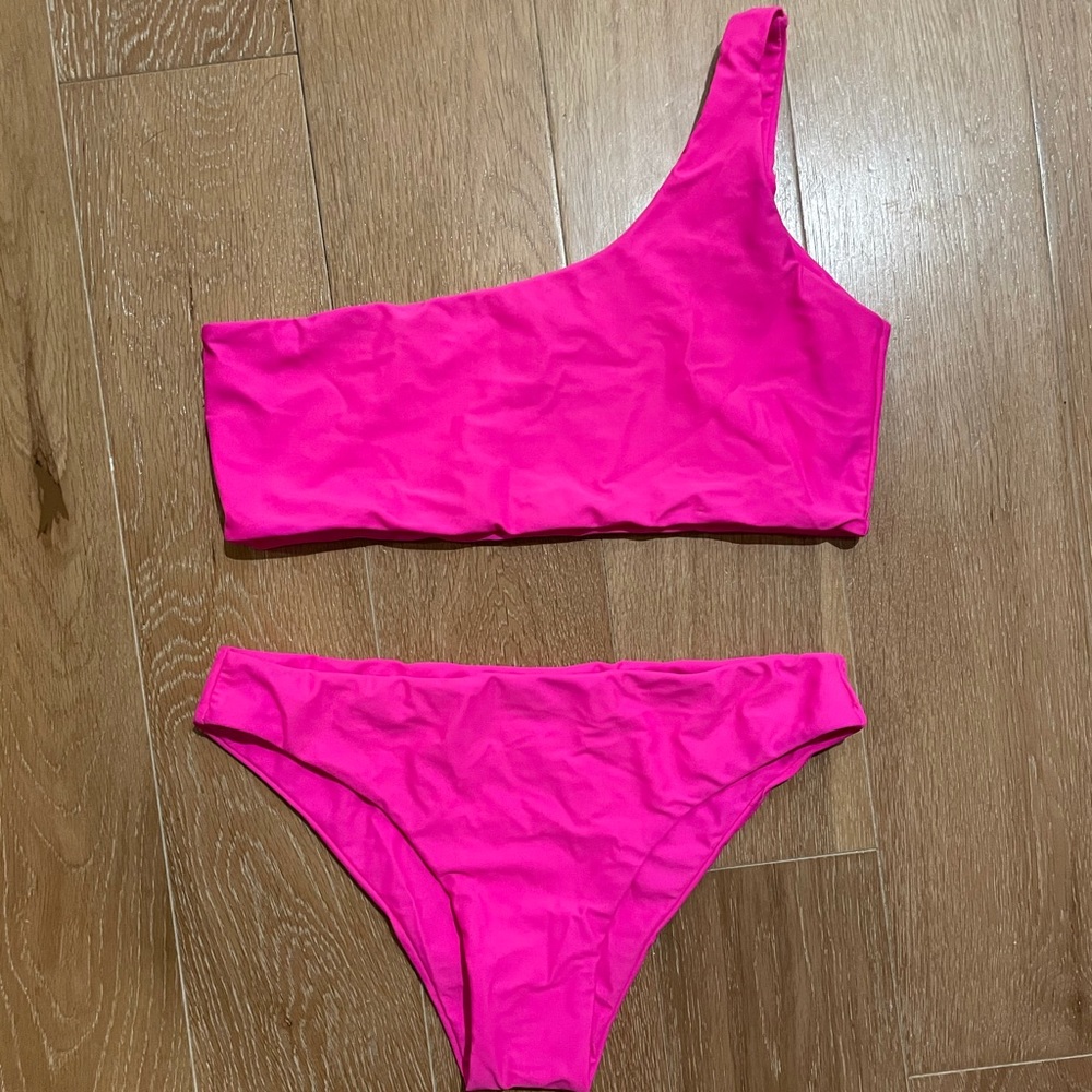 Hot pink bikini